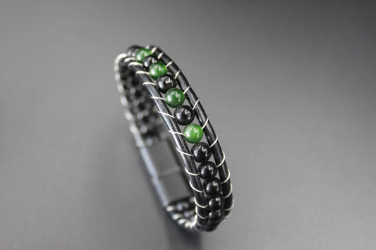 Jade, Onyx - Natural Stone Bracelet