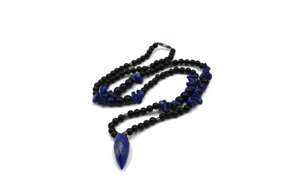 Handmade Lapis Lazuli Necklace – Fashionable Natural Stone Jewelry, Stylish Gift