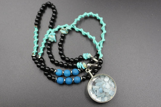 Handmade Aquamarine and Turquoise Necklace