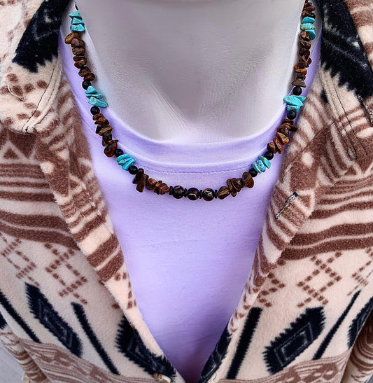 tigereye ,turquoise ,stone ,minimalist ,necklaces, Energy ,Stones ,Protection ,Jewelry ,Handmade ,Necklace ,Delicate ,Everyday, Jewelry
