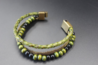 Handmade Military Style from Leather and Wood