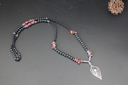 Necklace - Handmade with Red Jasper