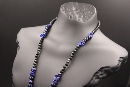 Handmade Lapis Lazuli Necklace – Fashionable Natural Stone Jewelry, Stylish Gift