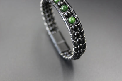 Jade, Onyx - Natural Stone Bracelet