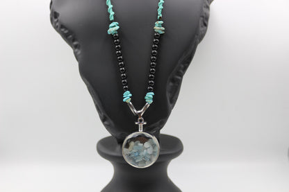 Handmade Aquamarine and Turquoise Necklace