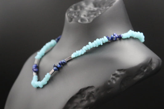 Mystic Blue: Lapis Lazuli & Aquamarine for Strength and Serenity – Handmade